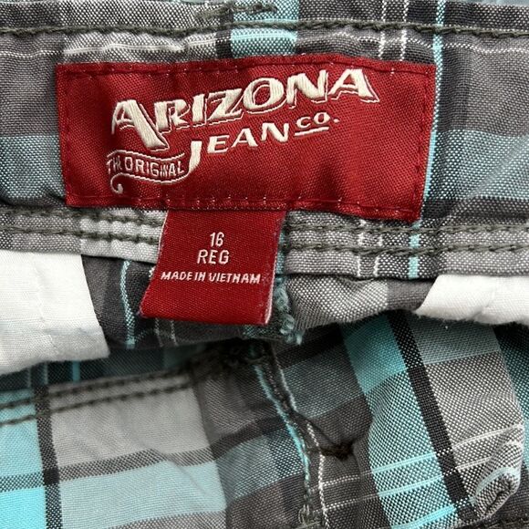 Arizona Jean co plaid Bermuda shorts size 16 reg - Picture 4 of 4